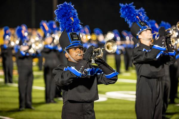 Nolensville High band members perform